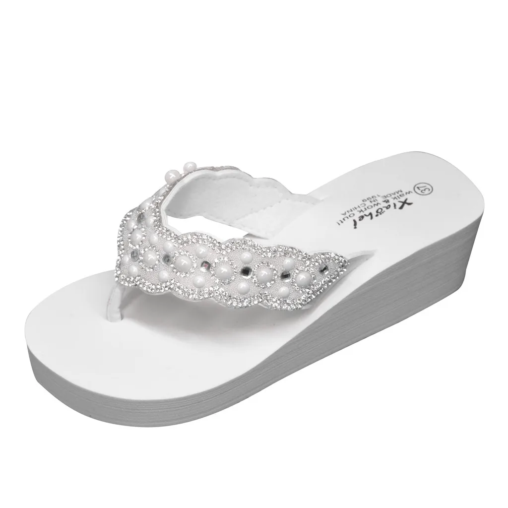 Summer Slip-On Classics Med Heel Height Slippers Fashion Rhinestones Wedges Crystal Flip Flops Women's Casual Beach Shoes Apr 4
Summer Slip-On Classics Med Heel Height Slippers Fashion Rhinestones Wedges Crystal Flip Flops Women's Casual Beach Shoes Apr 4