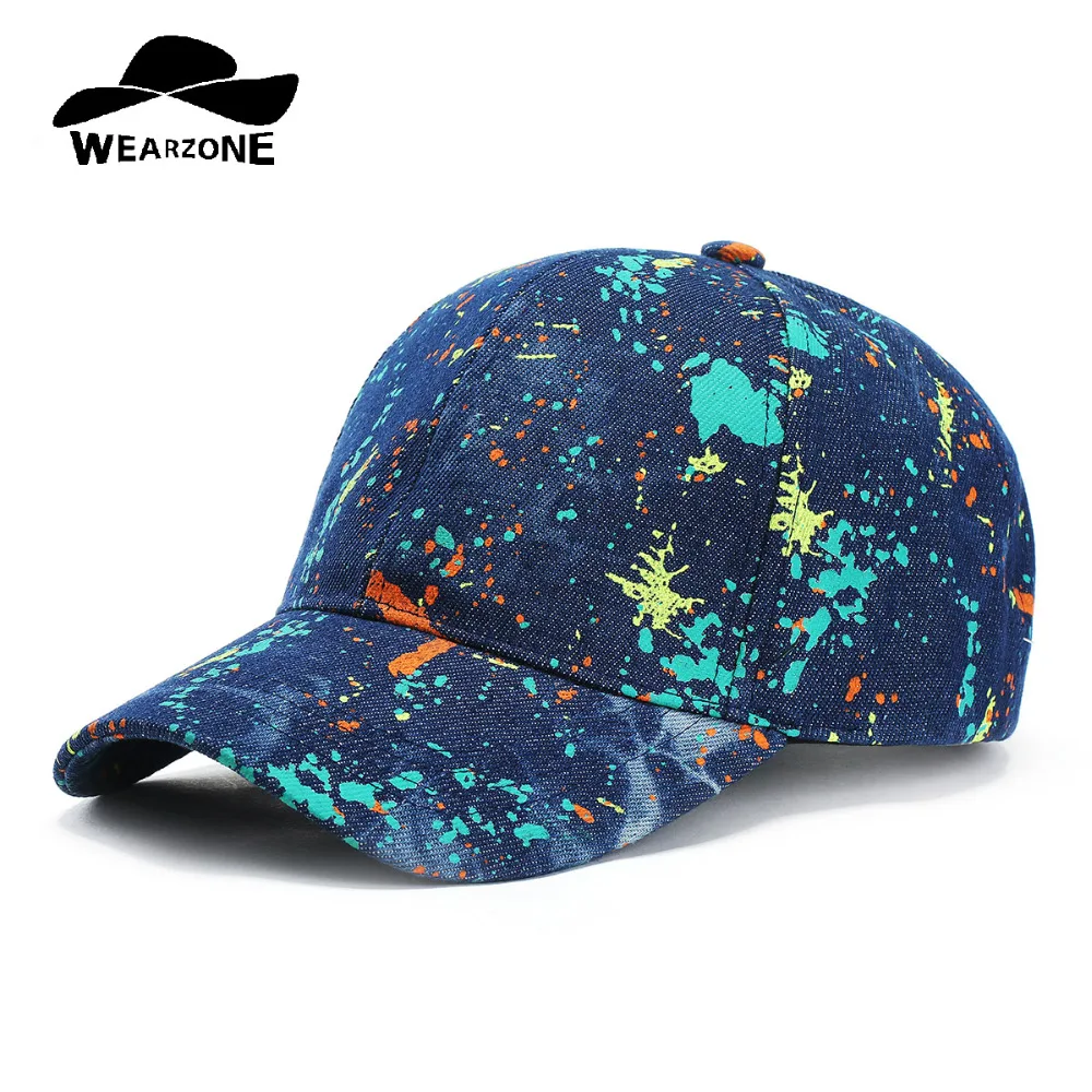 WEARZONE Unisex Colorful Splattered Baseball Cap 100% Cotton Denim Stylish Camouflage Print Sports Dad Hat for Women Men
WEARZONE Unisex Colorful Splattered Baseball Cap 100% Cotton Denim Stylish Camouflage Print Sports Dad Hat for Women Men