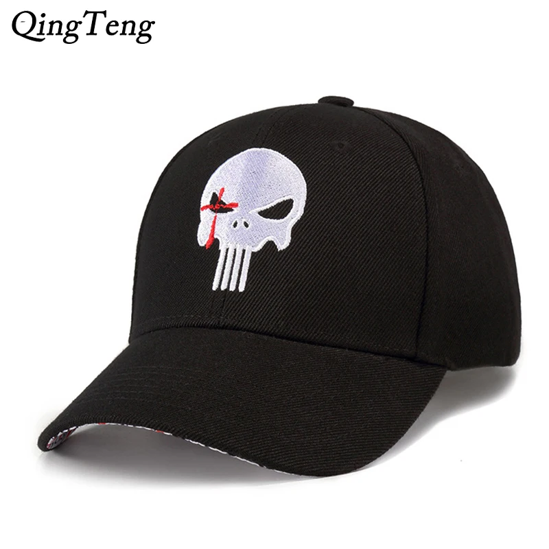 Black Cool Skull Men Baseball Caps The Punisher Tactical Cap Embroidery Outdoor Sports Snapback Hats 2018 New Brand Bone
Black Cool Skull Men Baseball Caps The Punisher Tactical Cap Embroidery Outdoor Sports Snapback Hats 2018 New Brand Bone
