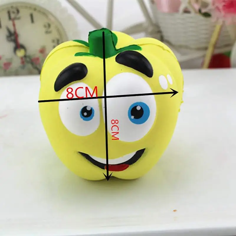 Squishies kawaii pepper smile slowly rising charm soft toy anti-pressure squeeze mini Squishy toy pressure relief toy for chil
Squishies kawaii pepper smile slowly rising charm soft toy anti-pressure squeeze mini Squishy toy pressure relief toy for chil