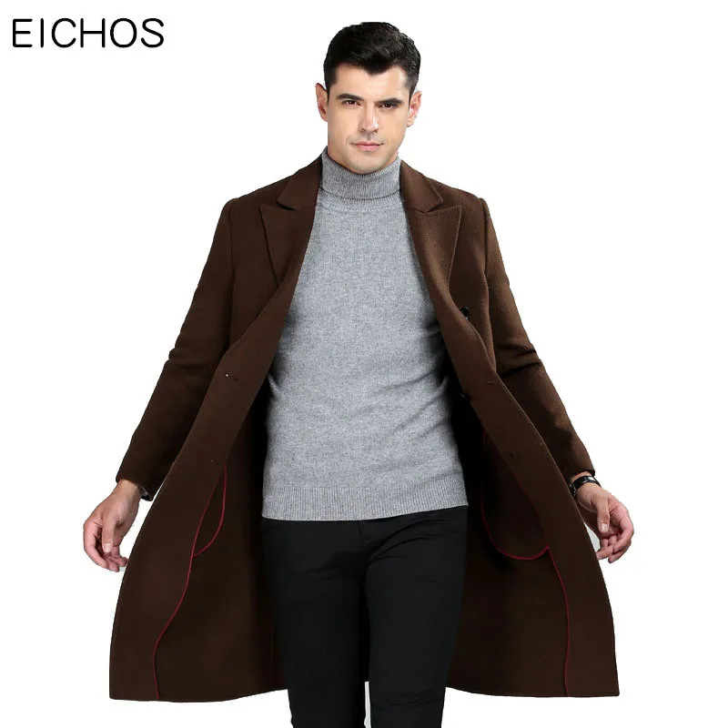 EICHOS Mens Long Wool Coats Winter Thick Double-sided Cashmere Trench Men Fashion Double Breasted Long Casaco Masculino NZY338
EICHOS Mens Long Wool Coats Winter Thick Double-sided Cashmere Trench Men Fashion Double Breasted Long Casaco Masculino NZY338