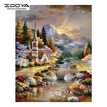 ZOOYA Diamond Embroidery DIY Diamond Painting House Bridge Forest Scenic Diamond Painting Cross Stitch Rhinestone Mosaic BJ1870 
ZOOYA Diamond Embroidery DIY Diamond Painting House Bridge Forest Scenic Diamond Painting Cross Stitch Rhinestone Mosaic BJ1870