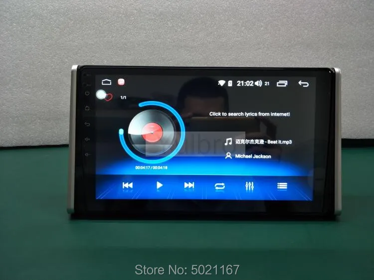 Best Yulbro android 8.1 octa core car dvd multimedia player for Toyota RAV4 2019 with radio bluetooth gps navigation video IPS screen 14