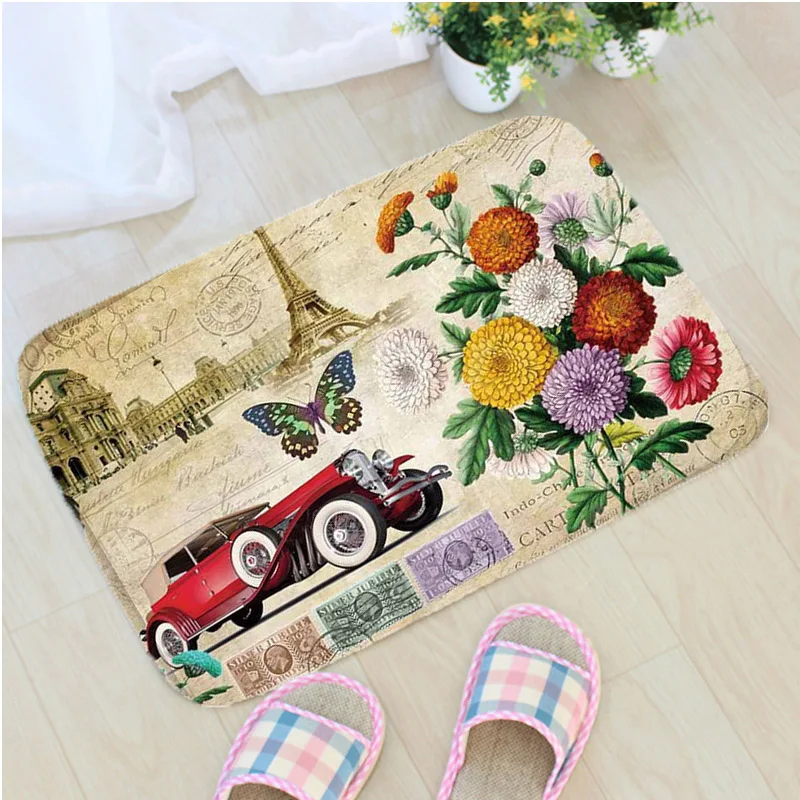 Retro Rose Printing Bath Mat Flannel Rose Flower Bathroom Non-slip Mat Retro Building Door Mat Home Decor Tapis de bain Badmat
Retro Rose Printing Bath Mat Flannel Rose Flower Bathroom Non-slip Mat Retro Building Door Mat Home Decor Tapis de bain Badmat