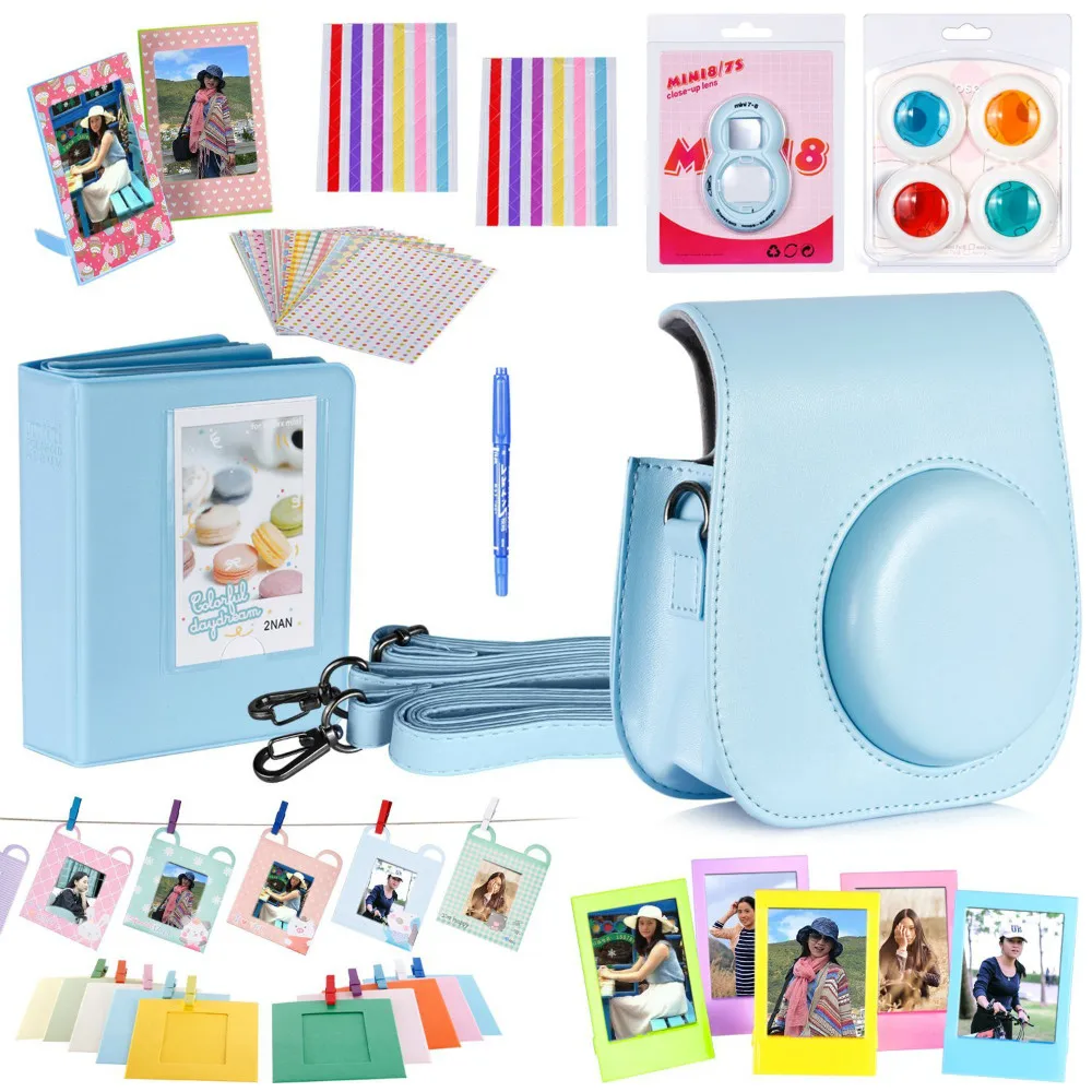 Neewer 10 in 1 Camera Bundles Set for Fujifilm Instax Mini 8/8s, Include Album/Selfie Lens/Colored Filters/Wall Hang Fram
Neewer 10 in 1 Camera Bundles Set for Fujifilm Instax Mini 8/8s, Include Album/Selfie Lens/Colored Filters/Wall Hang Fram