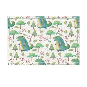 Bed and Bathroom Carpet Kitchen Mats For Floor Kids Decor, Cartoon Dinosaur in Trees and Flowers Bath Rugs, Non-Slip Doormat
Bed and Bathroom Carpet Kitchen Mats For Floor Kids Decor, Cartoon Dinosaur in Trees and Flowers Bath Rugs, Non-Slip Doormat