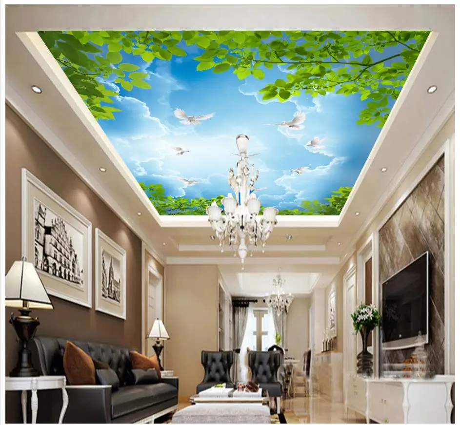 3d photo wallpaper custom 3d ceiling wallpaper murals Sky tree branches leaves white pigeons ceiling roofs murals decoration
3d photo wallpaper custom 3d ceiling wallpaper murals Sky tree branches leaves white pigeons ceiling roofs murals decoration
