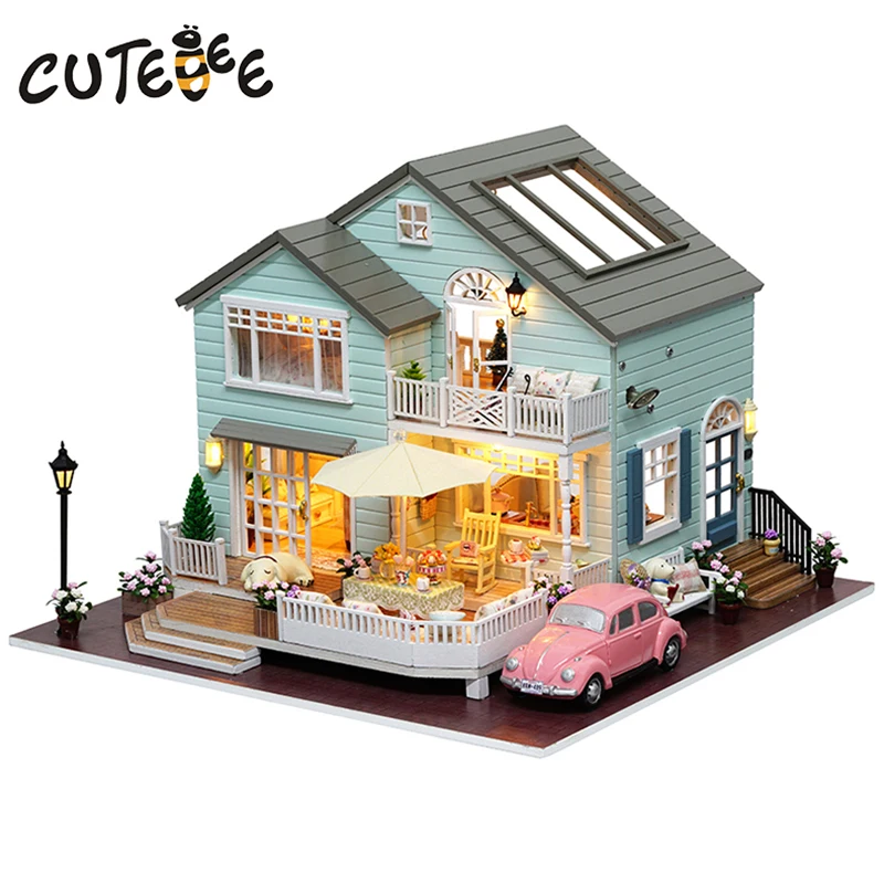 CUTEBEE Doll House Miniature DIY Dollhouse With Furnitures Wooden House Cherry Blossom Toys For Children Birthday Gift A035
CUTEBEE Doll House Miniature DIY Dollhouse With Furnitures Wooden House Cherry Blossom Toys For Children Birthday Gift A035