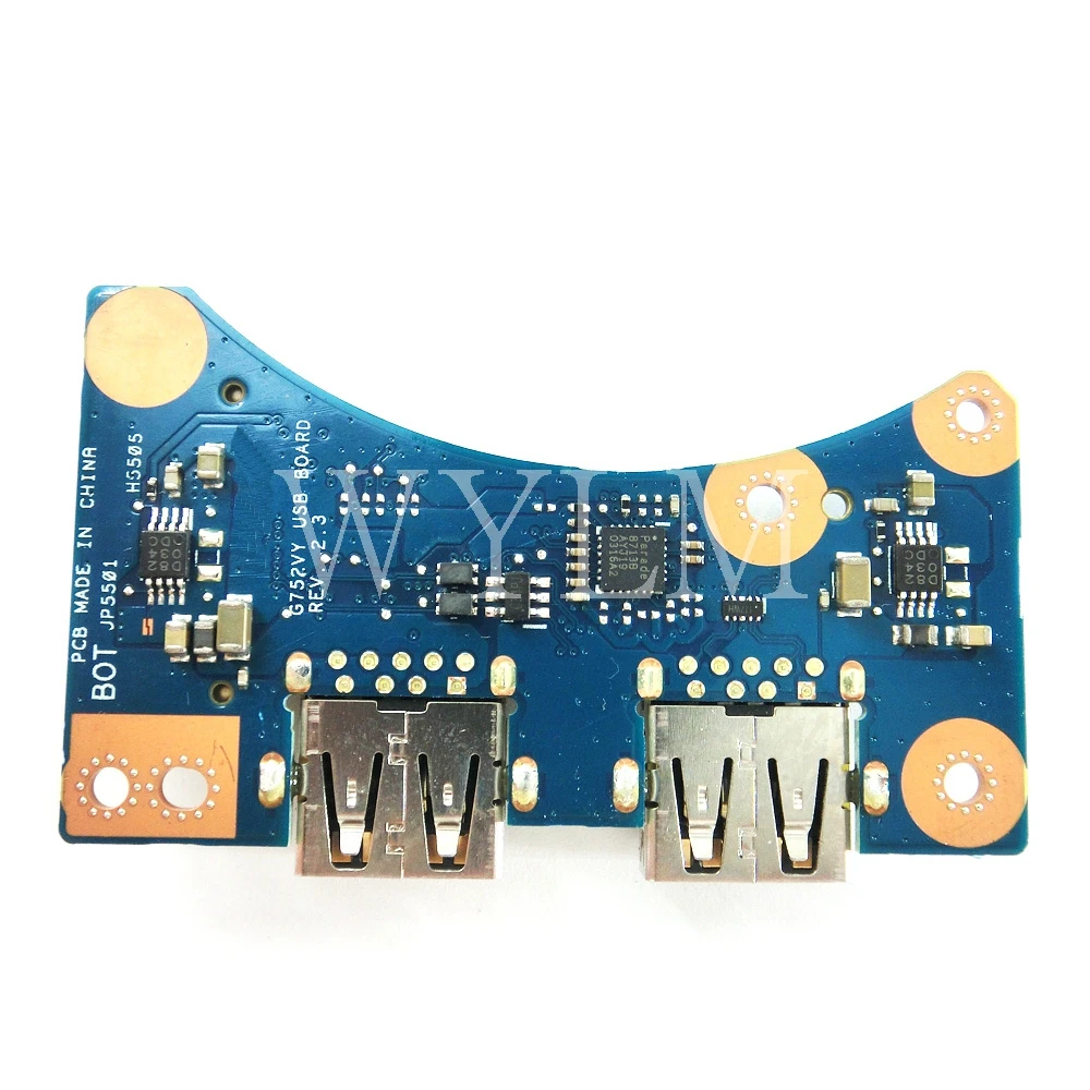 ROG G752VY USB Board REV2.3 for ASUS G752 G752VT G752V G752VL G752VS G752VM Laptop IO Board USB board Test OK
ROG G752VY USB Board REV2.3 for ASUS G752 G752VT G752V G752VL G752VS G752VM Laptop IO Board USB board Test OK