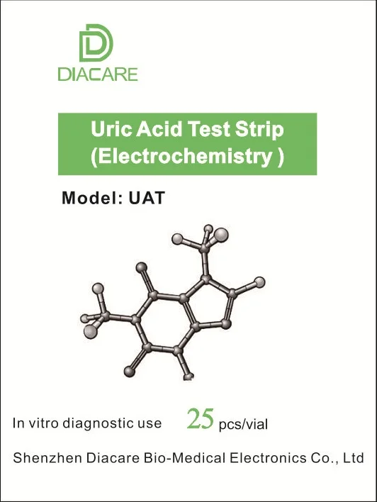 Uric Acid Test Strip for Guc-Check Multi-monitoring System Cholesterol Uric Acid Glucose meter
Uric Acid Test Strip for Guc-Check Multi-monitoring System Cholesterol Uric Acid Glucose meter