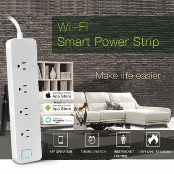 WiFi smart Power Strip/Surge Protector , Alexa voice control,Remote control switch,Smart home US standard smart socket
WiFi smart Power Strip/Surge Protector , Alexa voice control,Remote control switch,Smart home US standard smart socket