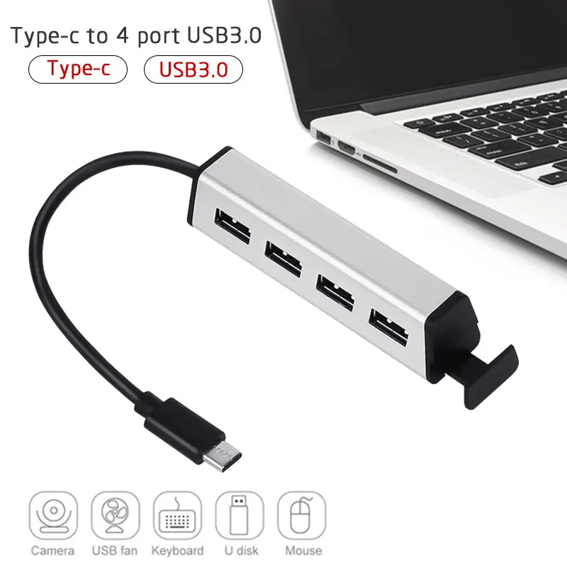 Universal Type-C Converter Computers USB 3.0 USB 3.0 HUB 4 Port USB-C Adapter Networking for New IPad Pro
Universal Type-C Converter Computers USB 3.0 USB 3.0 HUB 4 Port USB-C Adapter Networking for New IPad Pro