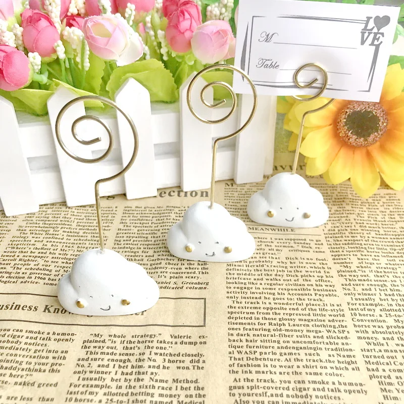 12PCS White Cloud Design Wedding Place Card Holder Party Table Decoration Favors
12PCS White Cloud Design Wedding Place Card Holder Party Table Decoration Favors