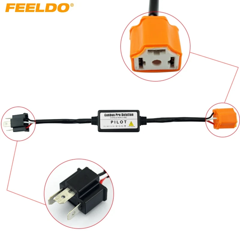 FEELDO 2Pcs H4 Hi/Lo Digital LED Headlight Code Error Cancellers Canbus Pro for VW Volkswagen BMW Audi #AM4415
FEELDO 2Pcs H4 Hi/Lo Digital LED Headlight Code Error Cancellers Canbus Pro for VW Volkswagen BMW Audi #AM4415