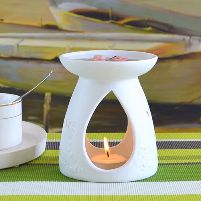 Romantic Ceramic Candle Aroma Burner Bedroom Essential Oil Aromatherapy Candle Holders Ceramic Large Capacity Aroma Burner
Romantic Ceramic Candle Aroma Burner Bedroom Essential Oil Aromatherapy Candle Holders Ceramic Large Capacity Aroma Burner