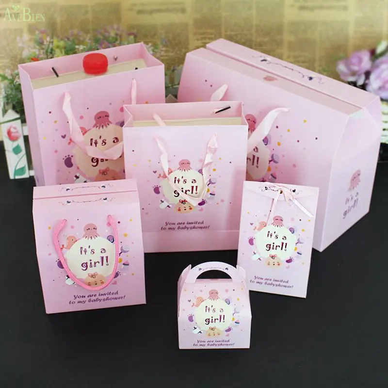 AVEBIEN 10pcs/set Birthday Candy Box Event Party Fovar Gift Bag With Handle Baby Shower Decoration It's a girl Classic Gift Wrap
AVEBIEN 10pcs/set Birthday Candy Box Event Party Fovar Gift Bag With Handle Baby Shower Decoration It's a girl Classic Gift Wrap