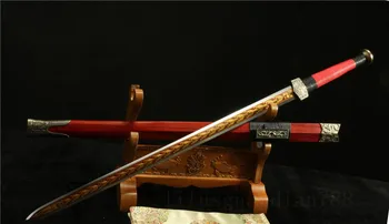 Chinese HAN Sword Red and Black 1095 high carbon Steel Blade Han Dynasty Sword 01
Chinese HAN Sword Red and Black 1095 high carbon Steel Blade Han Dynasty Sword 01