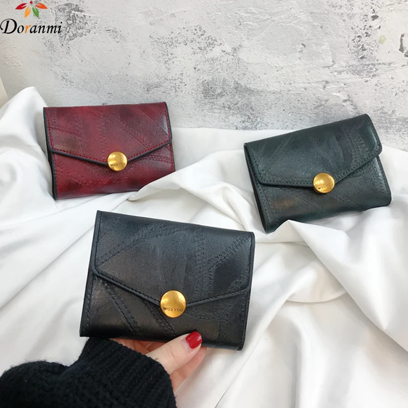 DORANMI Leather Short Wallets For Women 2019 Thread Folding Purse Bag Female Clutch Money Bag Purses Metal Wallet PJ161
DORANMI Leather Short Wallets For Women 2019 Thread Folding Purse Bag Female Clutch Money Bag Purses Metal Wallet PJ161