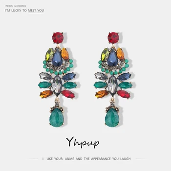 Yhpup 5 Colors Brand Luxury Crystal Rhinestone Flowers Charm Dangle Earrings Bijoux 2019 New Fashion Chic Colorful Party Earring
Yhpup 5 Colors Brand Luxury Crystal Rhinestone Flowers Charm Dangle Earrings Bijoux 2019 New Fashion Chic Colorful Party Earring