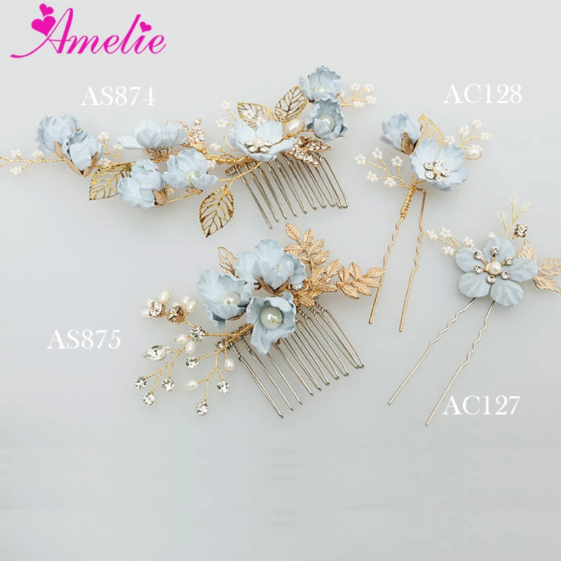 Amelie Handmade Blue Flower Freshwater Pearl Small Beads Wedding Hair Comb Bridal Side Hair Pin Wedding Hairgrips Jewelry
Amelie Handmade Blue Flower Freshwater Pearl Small Beads Wedding Hair Comb Bridal Side Hair Pin Wedding Hairgrips Jewelry