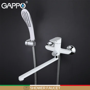 

GAPPO white Bathtub faucet Rainfall Bath tub taps Chrome bath water mixers wall mount rain shower faucets shower mixer tap
