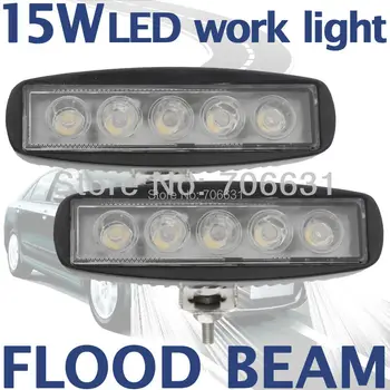 Tkeapl THTMH 2pcs 15W Black LED Off road Slim Work Light Flood beam Lamp 12V/24V for car Truck 4WD 4X4
Tkeapl THTMH 2pcs 15W Black LED Off road Slim Work Light Flood beam Lamp 12V/24V for car Truck 4WD 4X4