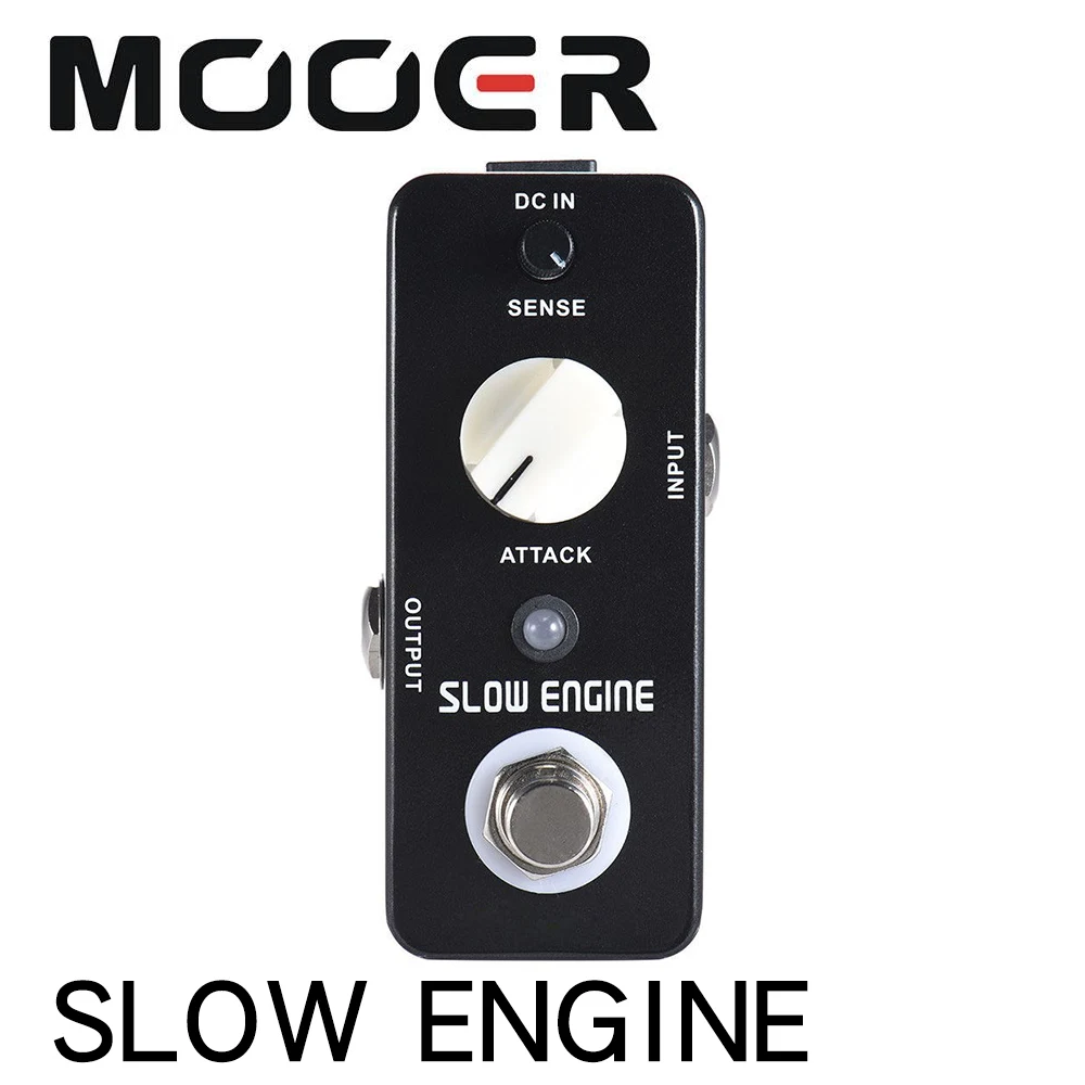 

MOOER SLOW ENGINE Slow Motion Guitar Effect Pedal True Bypass Full Metal Shell With true bypass footswitch LED indicator light