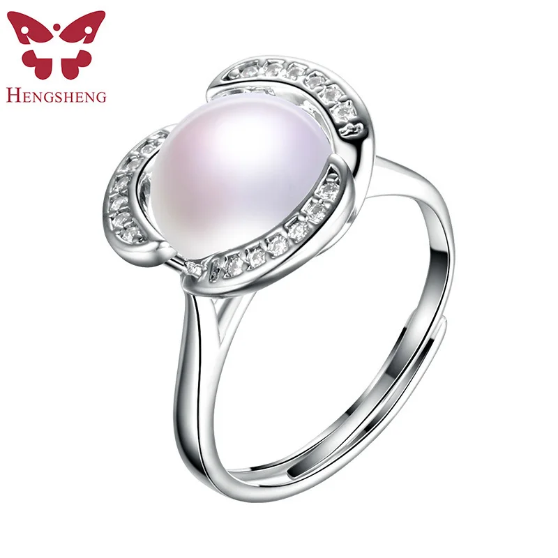 HENGSHENG Real Natural Freshwater Pearl Women Ring,Flower Shape Ring,Five Colors Pearl with Zircons,Best For Gift/Daily/Party
HENGSHENG Real Natural Freshwater Pearl Women Ring,Flower Shape Ring,Five Colors Pearl with Zircons,Best For Gift/Daily/Party