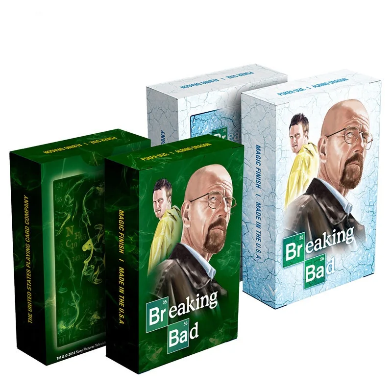 Hot America TV show Breaking Bad poker card set paper playing cards deck embossed surface Mr White novelty present
Hot America TV show Breaking Bad poker card set paper playing cards deck embossed surface Mr White novelty present