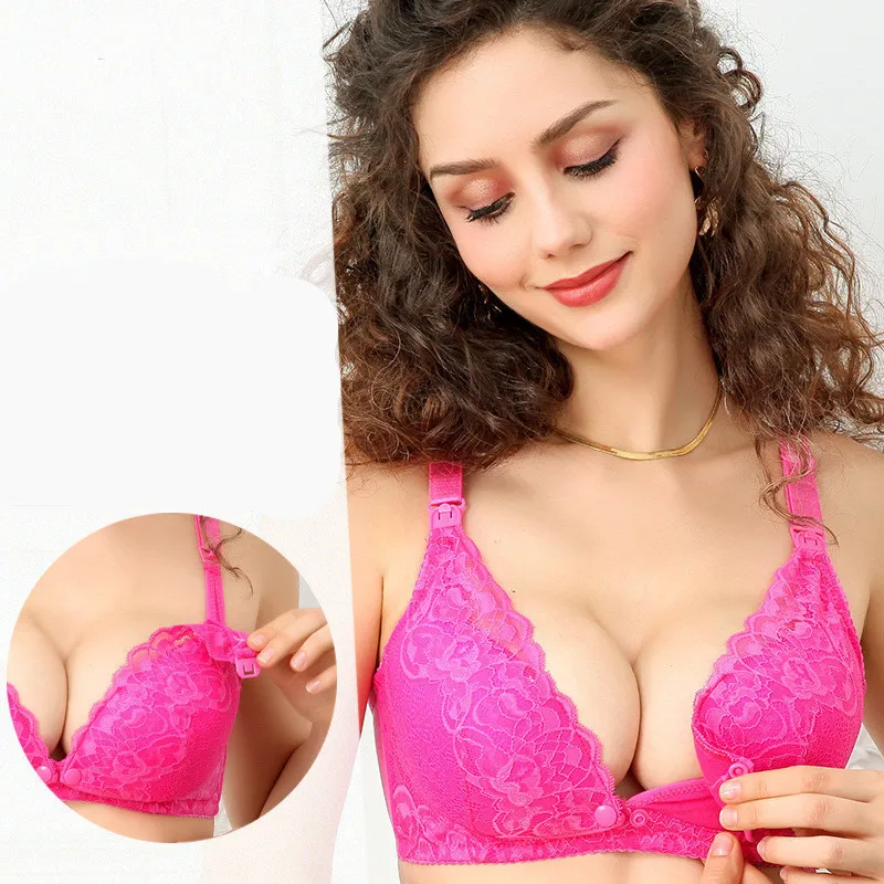Front Button Maternity Nursing Bra & Anti-galactorrhea pad Soft Breathable Lace Flower Pregnant Women Breast Feeding Underwear
Front Button Maternity Nursing Bra & Anti-galactorrhea pad Soft Breathable Lace Flower Pregnant Women Breast Feeding Underwear