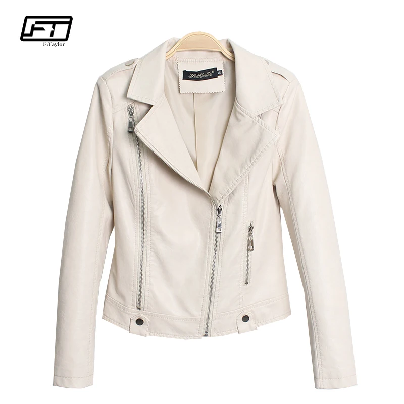 Fitaylor 2018 Spring Autumn Motorcycle Faux Leather Jacket Women Short Coat Turn-down Collar Zipper Moto & Biker Jacket Female
Fitaylor 2018 Spring Autumn Motorcycle Faux Leather Jacket Women Short Coat Turn-down Collar Zipper Moto & Biker Jacket Female