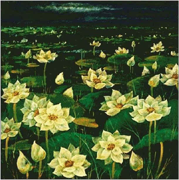 Embroidery Package High Quality Cross Stitch Kits Unopen New Luxurious Night Lotus Pond Flower Free shipping
Embroidery Package High Quality Cross Stitch Kits Unopen New Luxurious Night Lotus Pond Flower Free shipping