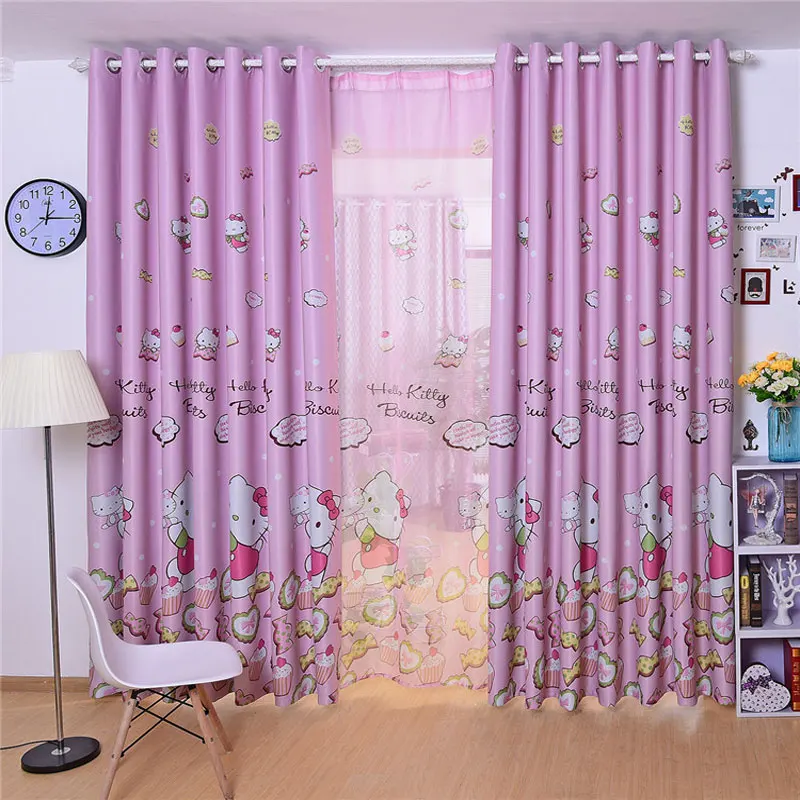 Pink cute cartoon print kitten curtain girl bedroom children room window princess pure customizable size
Pink cute cartoon print kitten curtain girl bedroom children room window princess pure customizable size