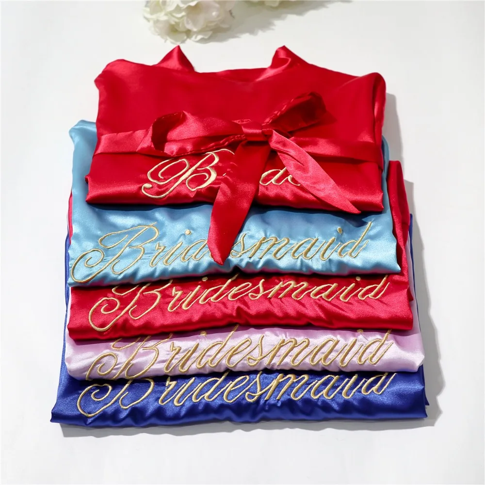 Fashion Silk Bridesmaid Bride Robe Sexy Women Short Satin Wedding Kimono Robes Sleepwear Nightgown Dress Woman Bathrobe Pajamas
Fashion Silk Bridesmaid Bride Robe Sexy Women Short Satin Wedding Kimono Robes Sleepwear Nightgown Dress Woman Bathrobe Pajamas