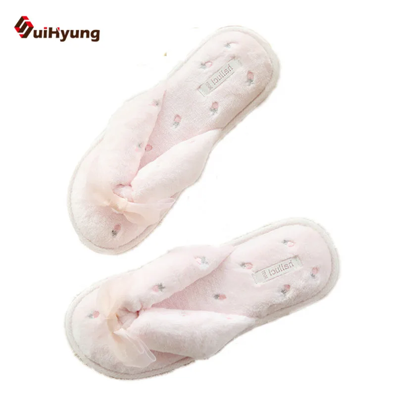 SuiHyung Spring and Summer New Bow Non-slip Slippers Cute Cherry Strawberry Pattern Flip-Flops Home Bedroom Shoes Floor Slippers
SuiHyung Spring and Summer New Bow Non-slip Slippers Cute Cherry Strawberry Pattern Flip-Flops Home Bedroom Shoes Floor Slippers