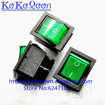 10PCS/LOT 25*31mm 4Pin 16A 250V 20A 125VAC Green Button with Light Rocker Switch KCD4-201 ON-OFF SPST Toggle Power Switch
10PCS/LOT 25*31mm 4Pin 16A 250V 20A 125VAC Green Button with Light Rocker Switch KCD4-201 ON-OFF SPST Toggle Power Switch