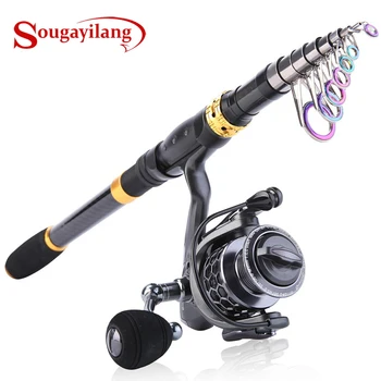 Sougayilang 1.8-3.3m Telescopic Fishing Rod and 5.1:1 Fishing Reel With Free Coil Sets Portable Carp Carbon Spinning Rods Combo
Sougayilang 1.8-3.3m Telescopic Fishing Rod and 5.1:1 Fishing Reel With Free Coil Sets Portable Carp Carbon Spinning Rods Combo