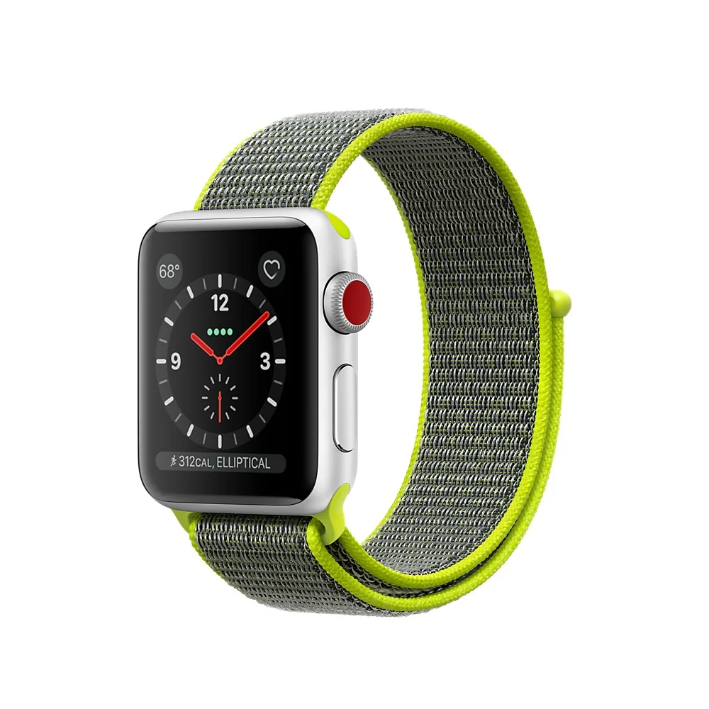 Лямка из нейлоновой ткани для наручных часов Apple Watch ремешок 42 мм/38 мм 44/40 iwatch серии