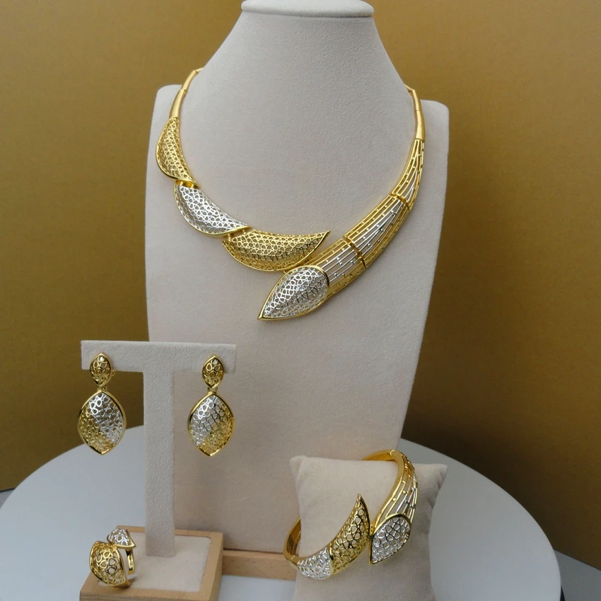 Yuminglai Unique Design Dubai Fine Jewlery Exquisite Jewelry Sets Necklace for Women FHK5802
Yuminglai Unique Design Dubai Fine Jewlery Exquisite Jewelry Sets Necklace for Women FHK5802