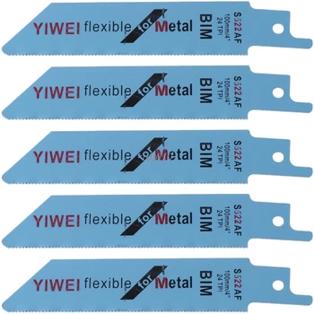5 Pcs S522AF 100mm 4" BIM Reciprocating Sabre Saw Blades Set Flexible For Metal Whosale&DropShip
5 Pcs S522AF 100mm 4" BIM Reciprocating Sabre Saw Blades Set Flexible For Metal Whosale&DropShip
