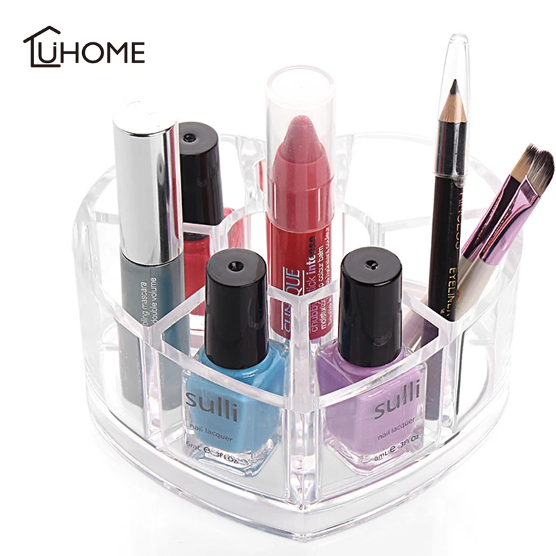 8 Holes Transparent Love Heart Box Clear Acrylic Home Desk Desktop Jewelry Storage Box Organiser Make Up Organizer for Cosmetic
8 Holes Transparent Love Heart Box Clear Acrylic Home Desk Desktop Jewelry Storage Box Organiser Make Up Organizer for Cosmetic