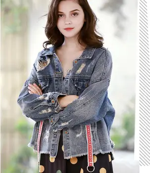 2019 New Classic Fashion Casual Women Ripped Embroidery Denim Jacket 0611-012
2019 New Classic Fashion Casual Women Ripped Embroidery Denim Jacket 0611-012