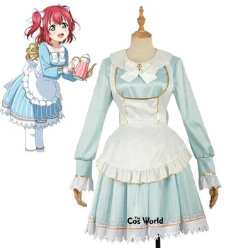 Love Live Sunshine Aqours Alice Kurosawa Ruby Maid Apron Dress Uniform Outfit Anime Cosplay Costumes
Love Live Sunshine Aqours Alice Kurosawa Ruby Maid Apron Dress Uniform Outfit Anime Cosplay Costumes
