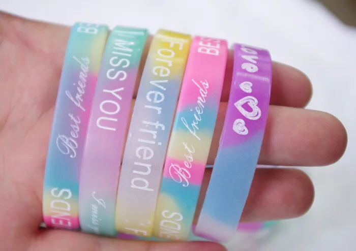 100pcs/lot 1.2cm Luminous Live Power Brand Silicon Rainbow Color Words Energy Hand Chain Sporty Casual Band Party Gifts Favors
100pcs/lot 1.2cm Luminous Live Power Brand Silicon Rainbow Color Words Energy Hand Chain Sporty Casual Band Party Gifts Favors