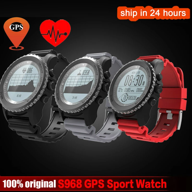 DoubleX S968 GPS Sport Smart Watch Waterproof Sleep Heart Rate Monitor Thermometer Altimeter Pedometer GPS Smartwatch Men
DoubleX S968 GPS Sport Smart Watch Waterproof Sleep Heart Rate Monitor Thermometer Altimeter Pedometer GPS Smartwatch Men