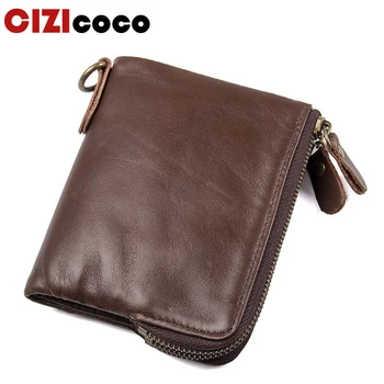 Vintage Genuine Leather Men Wallets Fashion Short Card Wallet Multi Function Men Wallets Double Zipper Coin Purses
Vintage Genuine Leather Men Wallets Fashion Short Card Wallet Multi Function Men Wallets Double Zipper Coin Purses