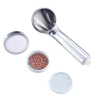 Knob Flush Shower Bath Head Adjustable 3 Mode High Pressure Stone Stream Head With Negative Ion Activated Ceramic Balls
Knob Flush Shower Bath Head Adjustable 3 Mode High Pressure Stone Stream Head With Negative Ion Activated Ceramic Balls