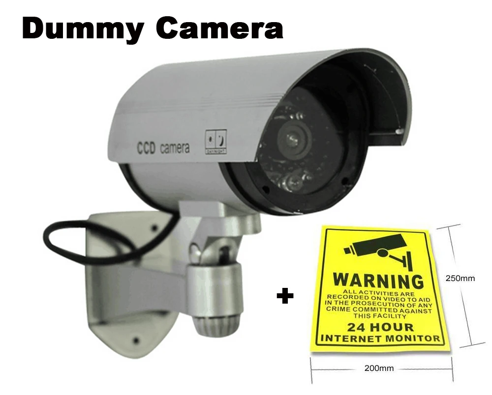 Indoor Outdoor Emulational Fake Dummy CCTV Security Video Surveillance Camera with Red Blinking LED Light Waterproof
Indoor Outdoor Emulational Fake Dummy CCTV Security Video Surveillance Camera with Red Blinking LED Light Waterproof