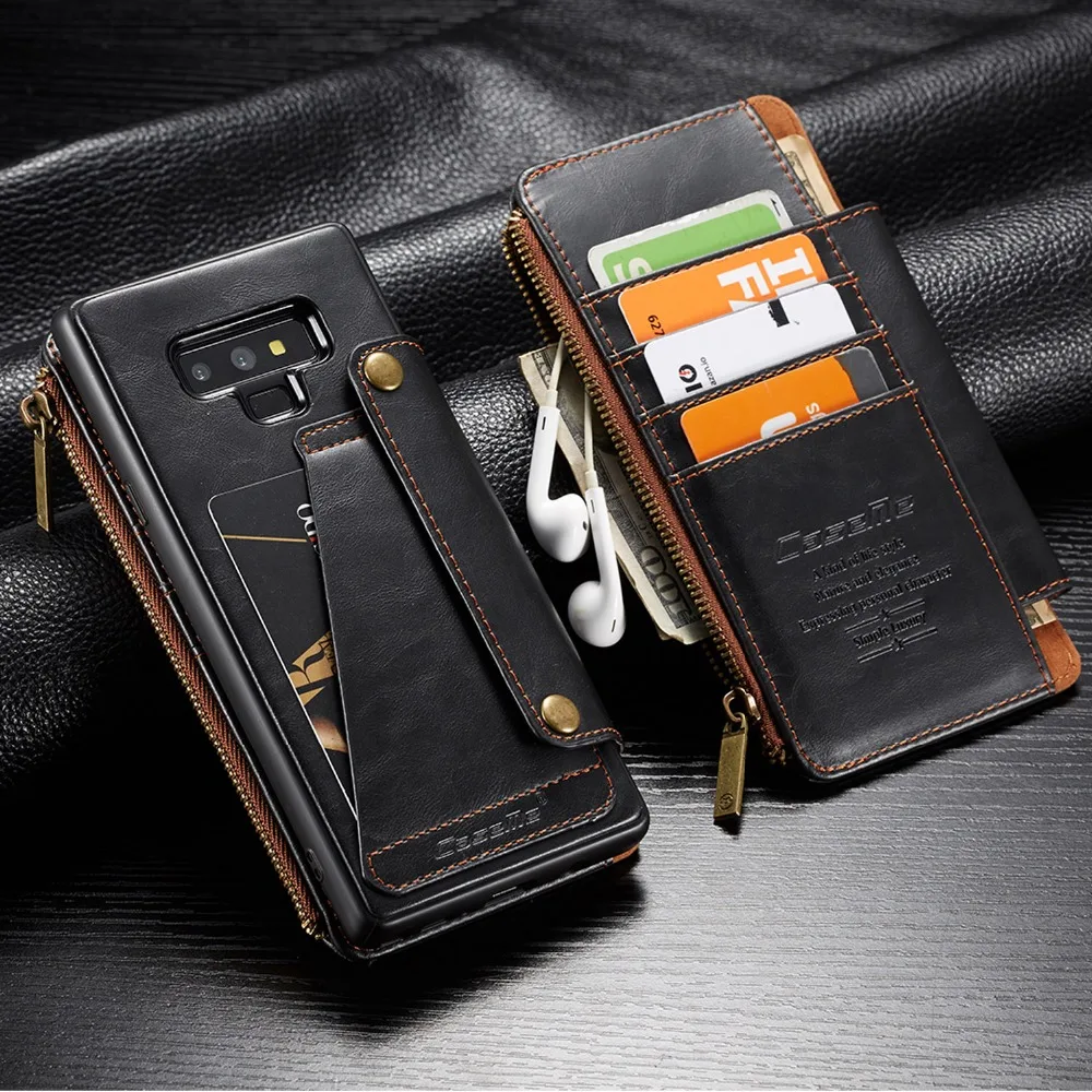 For Galaxy Note 9 Wallet Case Flip Leather Pocket 5 Card Slots Zipper Wallet Detachable Cover for Samsung Galaxy Note 9 S9 Plus
For Galaxy Note 9 Wallet Case Flip Leather Pocket 5 Card Slots Zipper Wallet Detachable Cover for Samsung Galaxy Note 9 S9 Plus