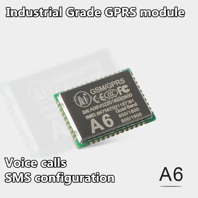 GPRS module + GSM module A6 \ SMS \ voice \ development board \ wireless data transmission IOT Artificial Intelligence
GPRS module + GSM module A6 \ SMS \ voice \ development board \ wireless data transmission IOT Artificial Intelligence